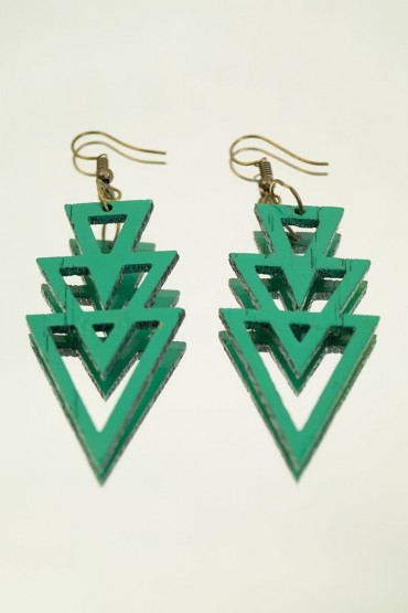 Γυναικεία ξύλινα σκουλαρίκια TH1WD11S2