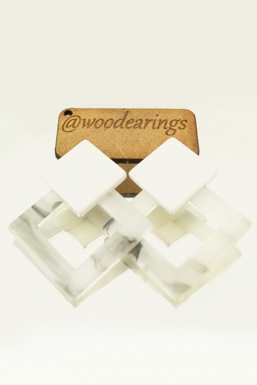 Plexiglass σκουλαρίκια TH1PL2S2