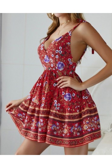 Γυναικείο φόρεμα K4FOFLRED