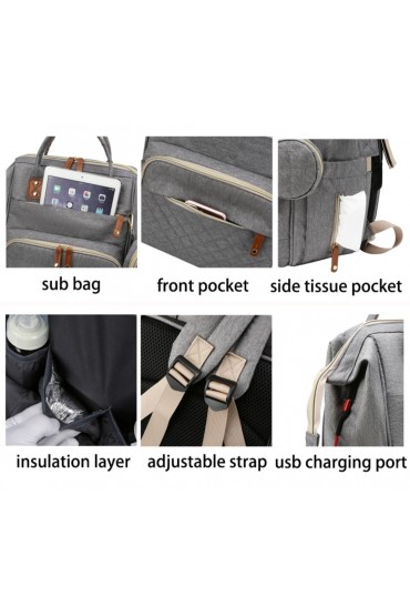 Γυναικεία mommy backpack γκρι K5MDARKGRAYS3