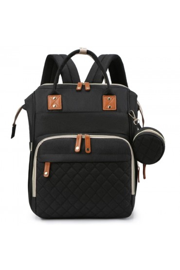 Γυναικεία mommy backpack μαύρο K5MBLACKS3