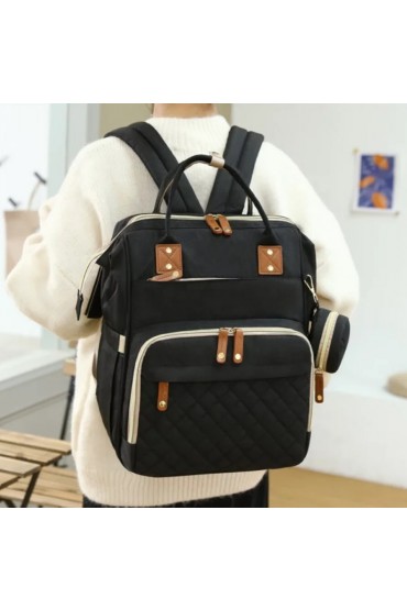 Γυναικεία mommy backpack μαύρο K5MBLACKS3