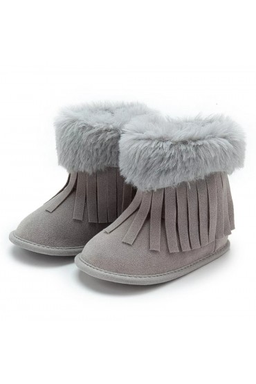 Παπουτσάκια αγκαλιάς γκρι K4BOOTSGRAY1