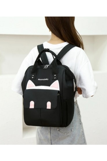 Γυναικεία mommy backpack μαύρο K6MCBLACKS2