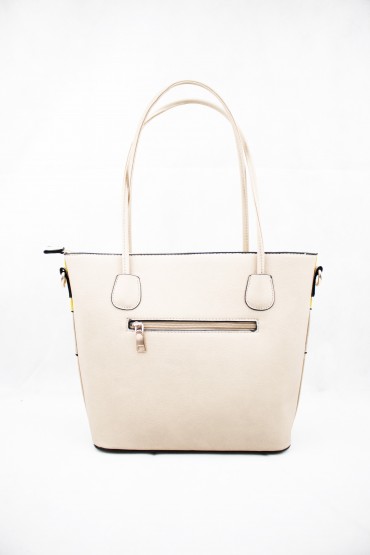 Γυναικεία μπεζ κίτρινη τσάντα