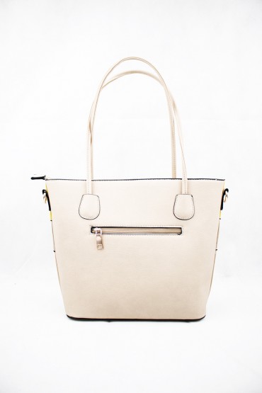 Γυναικεία μπέζ κίτρινη τσάντα