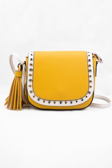 Γυναικεία κίτρινη τσάντα