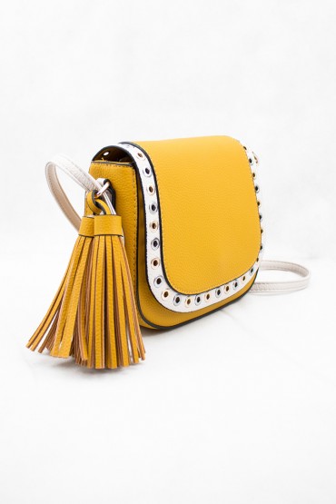 Γυναικεία κίτρινη τσάντα