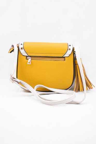 Γυναικεία κίτρινη τσάντα