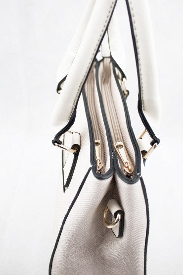 Γυναικεία μπεζ τσάντα