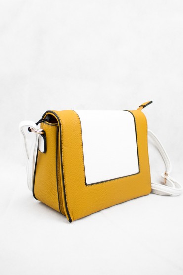 Γυναικεία κίτρινη τσάντα