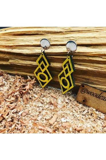 Ξύλινα σκουλαρίκια TH1WD6S2