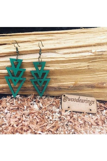 Γυναικεία ξύλινα σκουλαρίκια TH1WD11S2