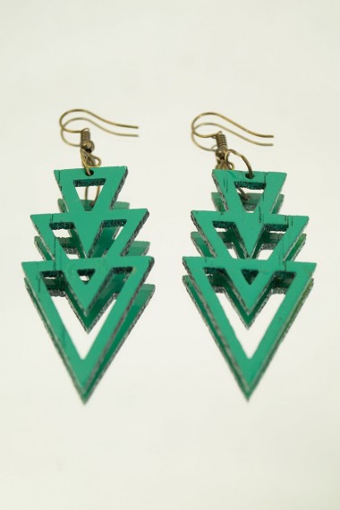 Γυναικεία ξύλινα σκουλαρίκια TH1WD11S2