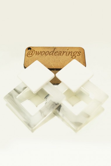 Plexiglass σκουλαρίκια TH1PL2S2