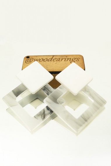 Plexiglass σκουλαρίκια TH1PL1S2