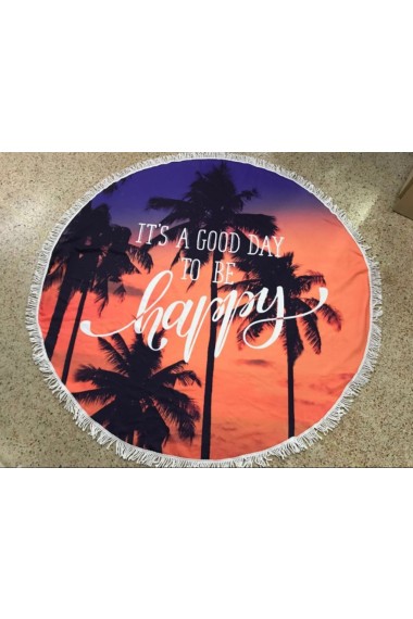 Πετσέτα θαλάσσης στρογγυλή K4TH2S2