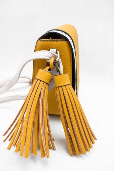 Γυναικεία κίτρινη τσάντα